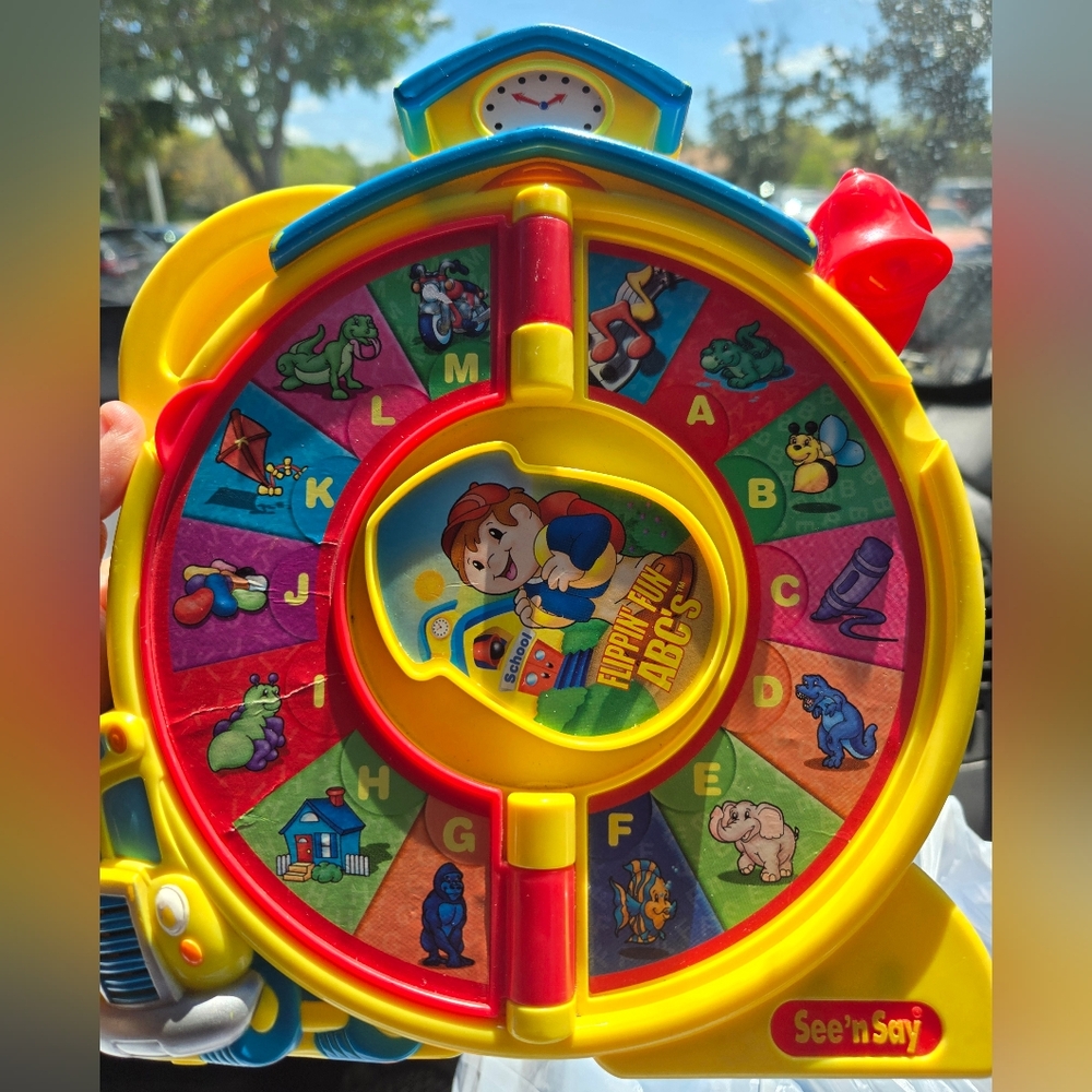 Yellow and Red Flipping Fun ABCs Learning Toy